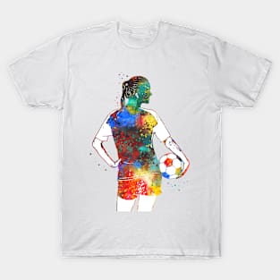 Female Soccer Player T-Shirt